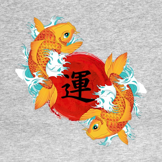 Gold Koi Fish by Design Monster